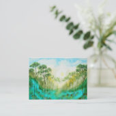 Serenity-Geschäfts-Visitenkarten von der Visitenkarte (Stehend Vorderseite)