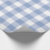 Serenity Gingham Wrapping Paper Geschenkpapier (Ecke)