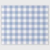 Serenity Gingham Wrapping Paper Geschenkpapier (Flach)