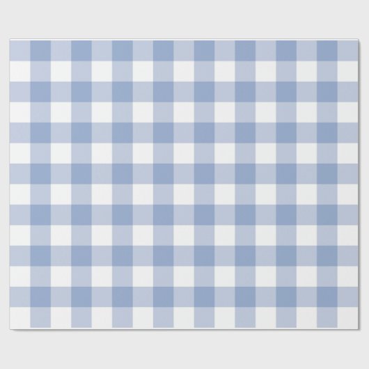Serenity Gingham Wrapping Paper Geschenkpapier (Flach)