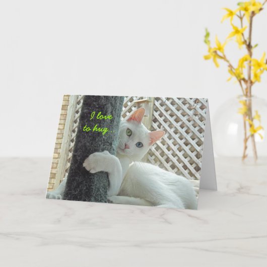 Serenity hug Mother's Day card - customized Karte (Gelbe Blume)