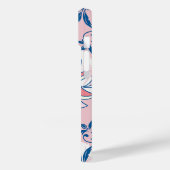 Serenity in Blau und Rosa Rangoli Case-Mate iPhone Hülle (Rückseite / Links)