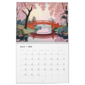 Serenity in Bloom Japanischer Garten Wandkalender (Mär 2026)