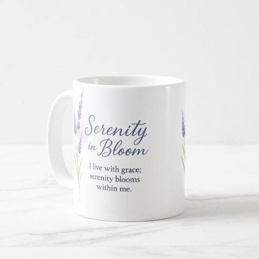 Serenity in Bloom — Mug Kaffeetasse (Vorderseite Links)