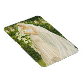 Serenity in Ivory: A Bride in a Garden Reverie Magnet (Rechte Seite)