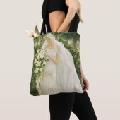 Serenity in Ivory: A Bride in a Garden Reverie Tasche (Von Nahem)