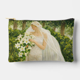 Serenity in Ivory: A Bride in a Garden Reverie Zubehörtasche