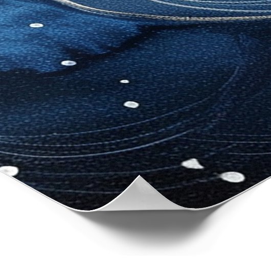 Serenity in Starlight Poster (Ecke)