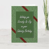 Serenity & Joy Sobriety Geburtstag