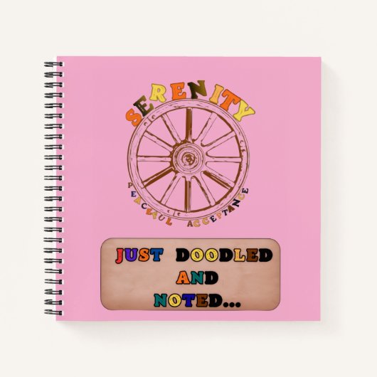 SERENITY_JUST DOODLED AND NOTED NOTIZBLOCK (Vorderseite)