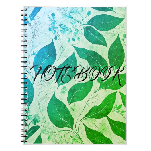 Serenity Leaf Premium Notebook Notizblock (Vorderseite)