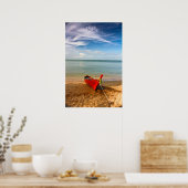 "Serenity - Little Red Boat" Photograph Print Poster (Küche)