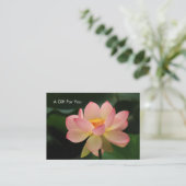 Serenity Lotus Flower Massage Therapist Gift Card Rabattkarte (Stehend Vorderseite)