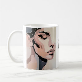 Serenity Modernes Neutronensteckportrait Kaffeetasse