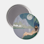 SERENITY MOON-Magnet (rund) Magnet (Vorderseite/Rückseite)