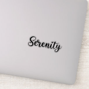 Serenity Name - Handgeschriebene Kalligrafie Aufkleber
