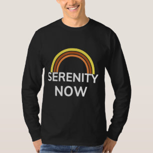 Serenity Now Motivation Rainbow Graphic T-Shirt