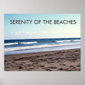 Serenity of the Beaches Coastal Scene Poster (Vorne)