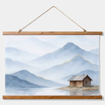 Serenity Peaks — Gold Mountain Landschaftsteppich