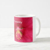Serenity Pink Hibiskus Kaffee Tasse (VorderseiteRechts)
