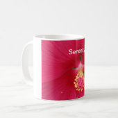 Serenity Pink Hibiskus Kaffee Tasse (Vorderseite Links)