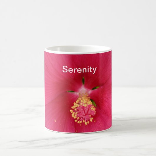 Serenity Pink Hibiskus Kaffee Tasse (Mittel)