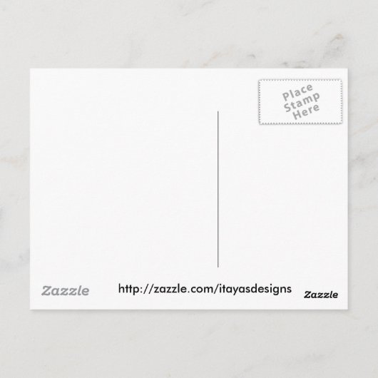 Serenity Postcard aus der Originalmalerei Postkarte (Rückseite)