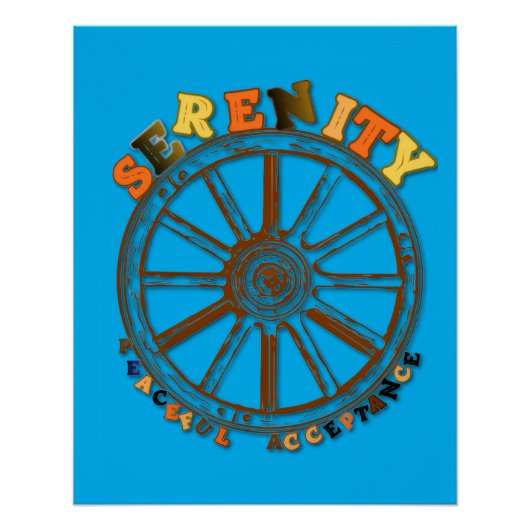 Serenity - Poster der friedlichen Akzeptanz (Vorderseite)