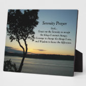 Serenity Prayer Abend Sunset Foto Fotoplatte (Seite)