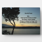 Serenity Prayer Abend Sunset Fotoplatte (Vorderseite)