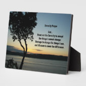 Serenity Prayer Abend Sunset Fotoplatte (Seite)