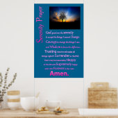 Serenity Prayer Alone Tree Poster (Küche)