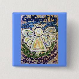 Serenity Prayer Angel Art Malerei Button