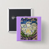 Serenity Prayer Angel Art Malerei Button (Vorne & Hinten)