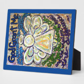 Serenity Prayer Angel Malerei Art Plaque Fotoplatte (Seite)