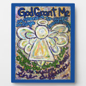 Serenity Prayer Angel Malerei Art Plaque Fotoplatte (Vorderseite)