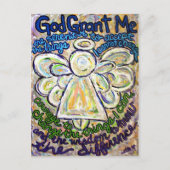 Serenity Prayer Angel Malerei Art Postkarten (Vorderseite)