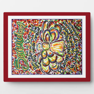 Serenity Prayer Angel (Spanischer Malerplatz) Fotoplatte