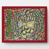 Serenity Prayer Angel (Spanischer Malerplatz) Fotoplatte (Vorderseite)