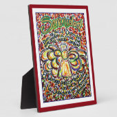 Serenity Prayer Angel (Spanischer Malerplatz) Fotoplatte (Seite)