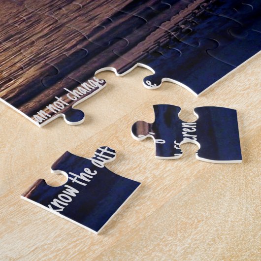 Serenity Prayer - Beach Sunset Jigsaw Puzzle (Seite)