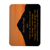 Serenity Prayer Berg Sunset Landschaft Magnet (Vertikal)