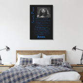 Serenity Prayer Blue Leinwanddruck (Insitu (Schlafzimmer))