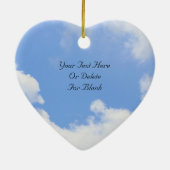 Serenity Prayer Blue Sky Inspiration Keramik Ornament (Hinten)