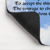 Serenity Prayer Blue Sky Inspirational Mousepad (Ecke)
