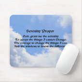 Serenity Prayer Blue Sky Inspirational Mousepad (Mit Mouse)