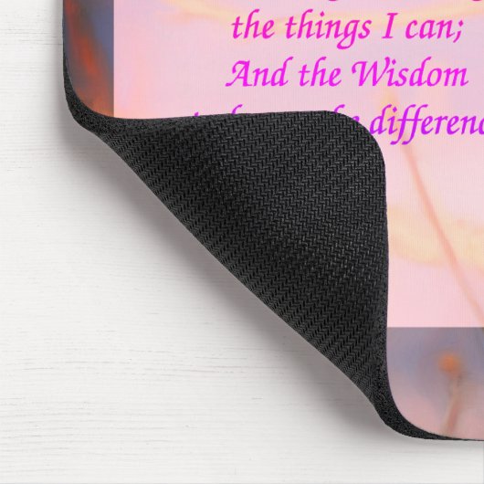 Serenity Prayer Bluebird Inspiration Mousepad (Ecke)