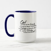 Serenity Prayer & Bora Bora Island Tasse (Links)