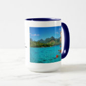 Serenity Prayer & Bora Bora Island Tasse (VorderseiteRechts)