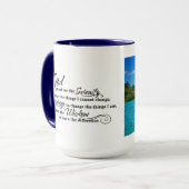 Serenity Prayer & Bora Bora Island Tasse (Vorderseite Links)
